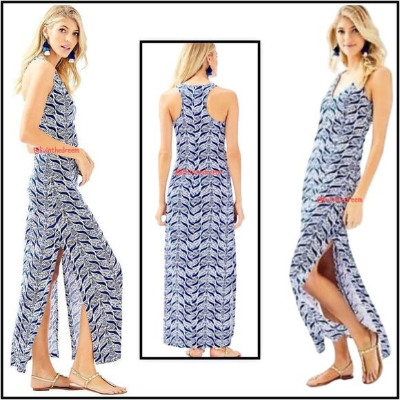 Lilly Pulitzer Kerri Maxi Dress in Mermaids Tail size Small $148 - Picture 1 of 11